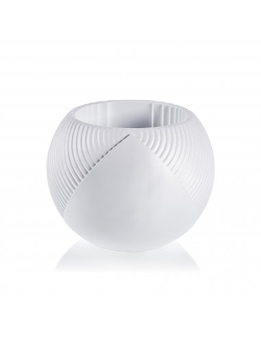 Donica Half Lines White Matt Poli 12 cm