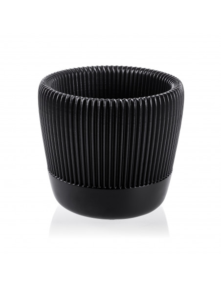 Donica Upside Lines Black Matt Poli 12 cm