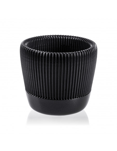 Donica Upside Lines Black Metallic Poli 12 cm