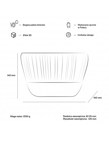 Donica Upside Lines Candy Pink Poli...