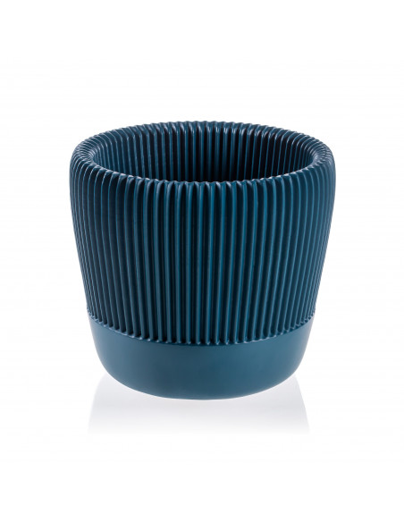 Donica Upside Lines Dark Turquoise Poli  12 cm