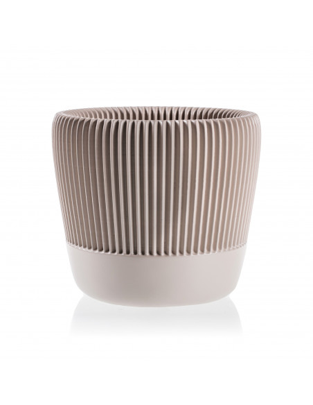 Donica Upside Lines Light Beige Poli  12 cm