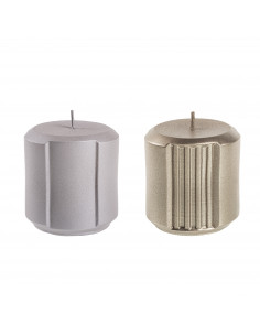 Świeca Rolls set of 2 Gray,...