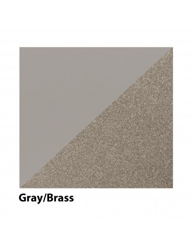 Świeca Rolls set of 2 Gray, Brass