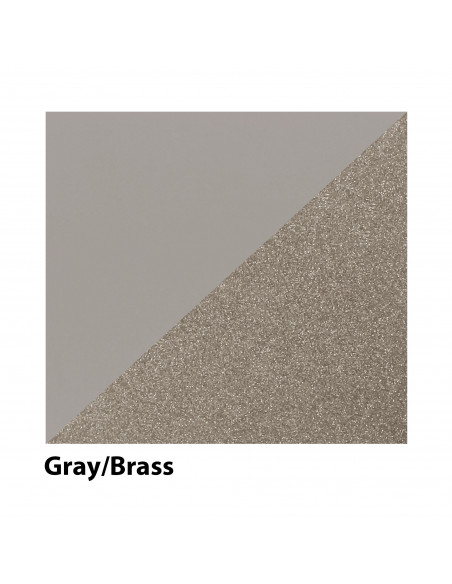 Świeca Rolls set of 2 Gray, Brass